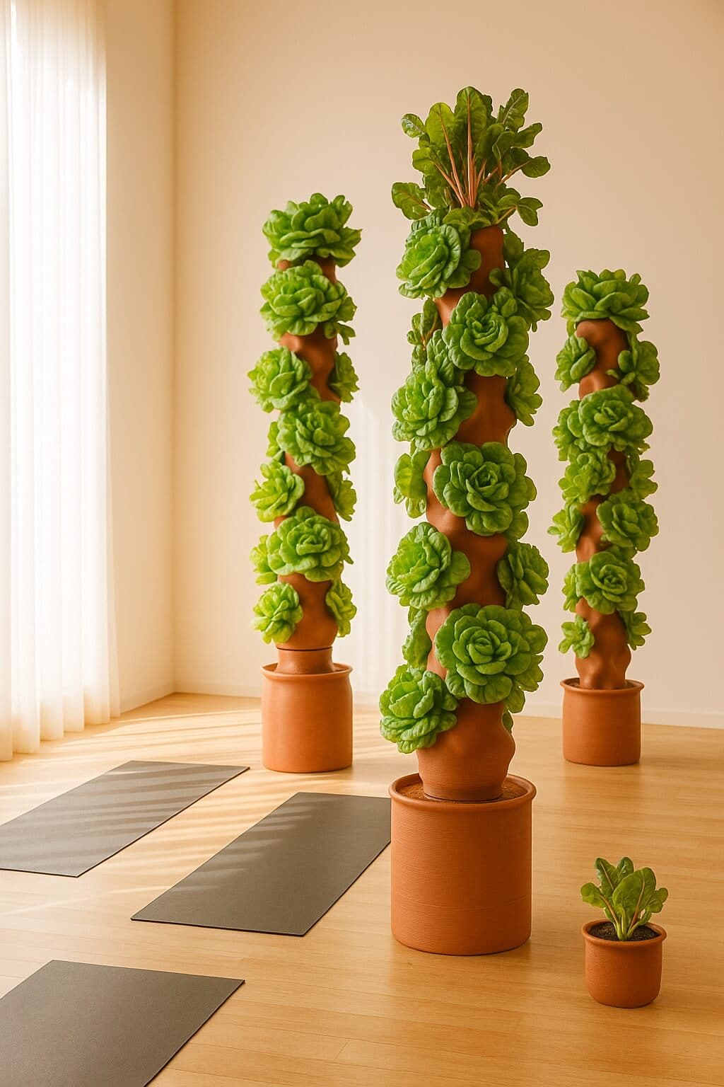 A ClayPonic installation imagined as a wellness space